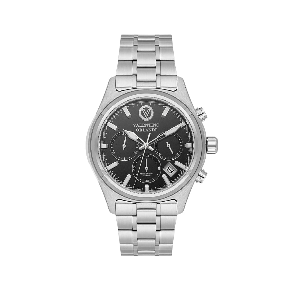Valentino Orlandi Silver Stainless Steel Watch for Men VO.1.10030-1