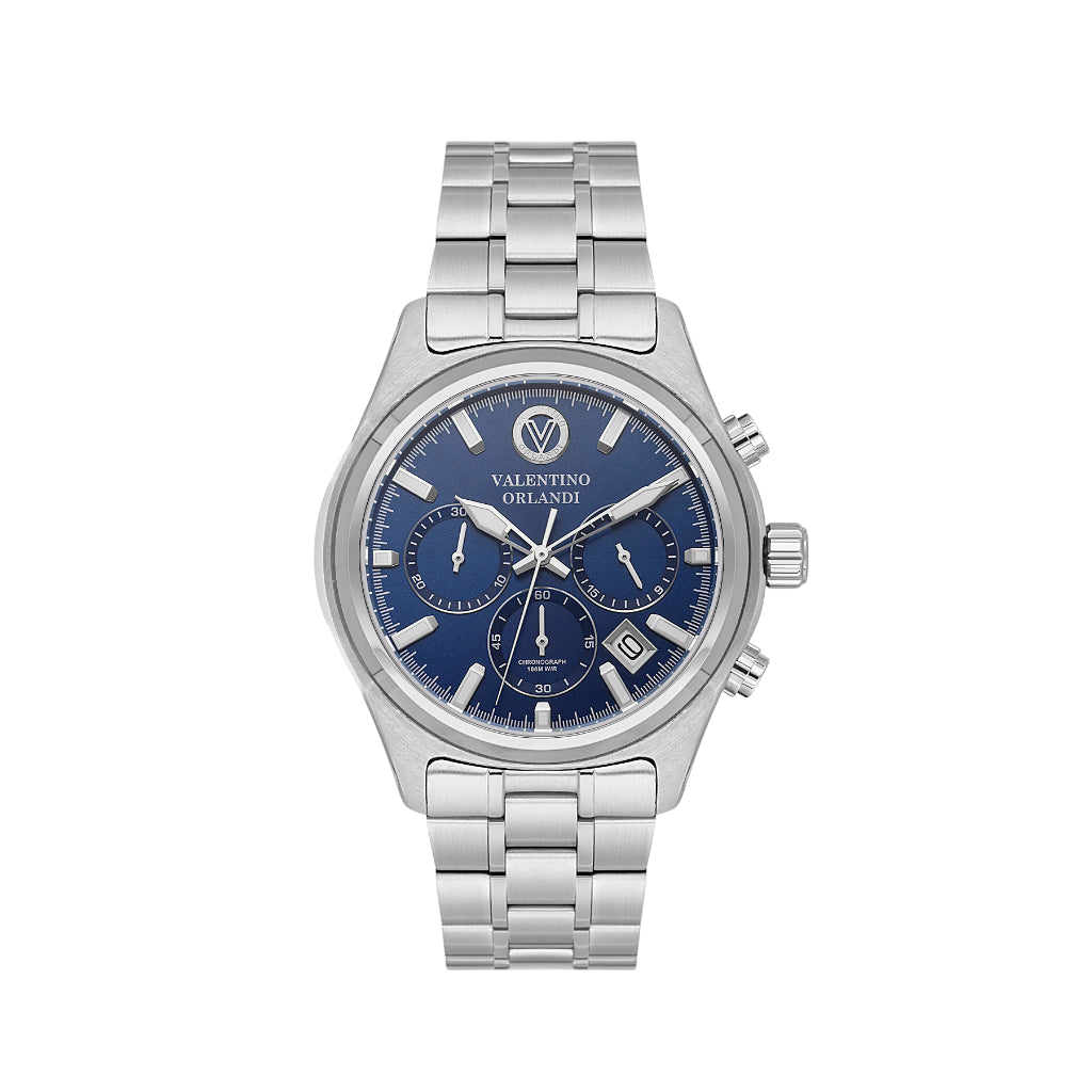 Valentino Orlandi Silver Stainless Steel Watch for Men VO.1.10030-2