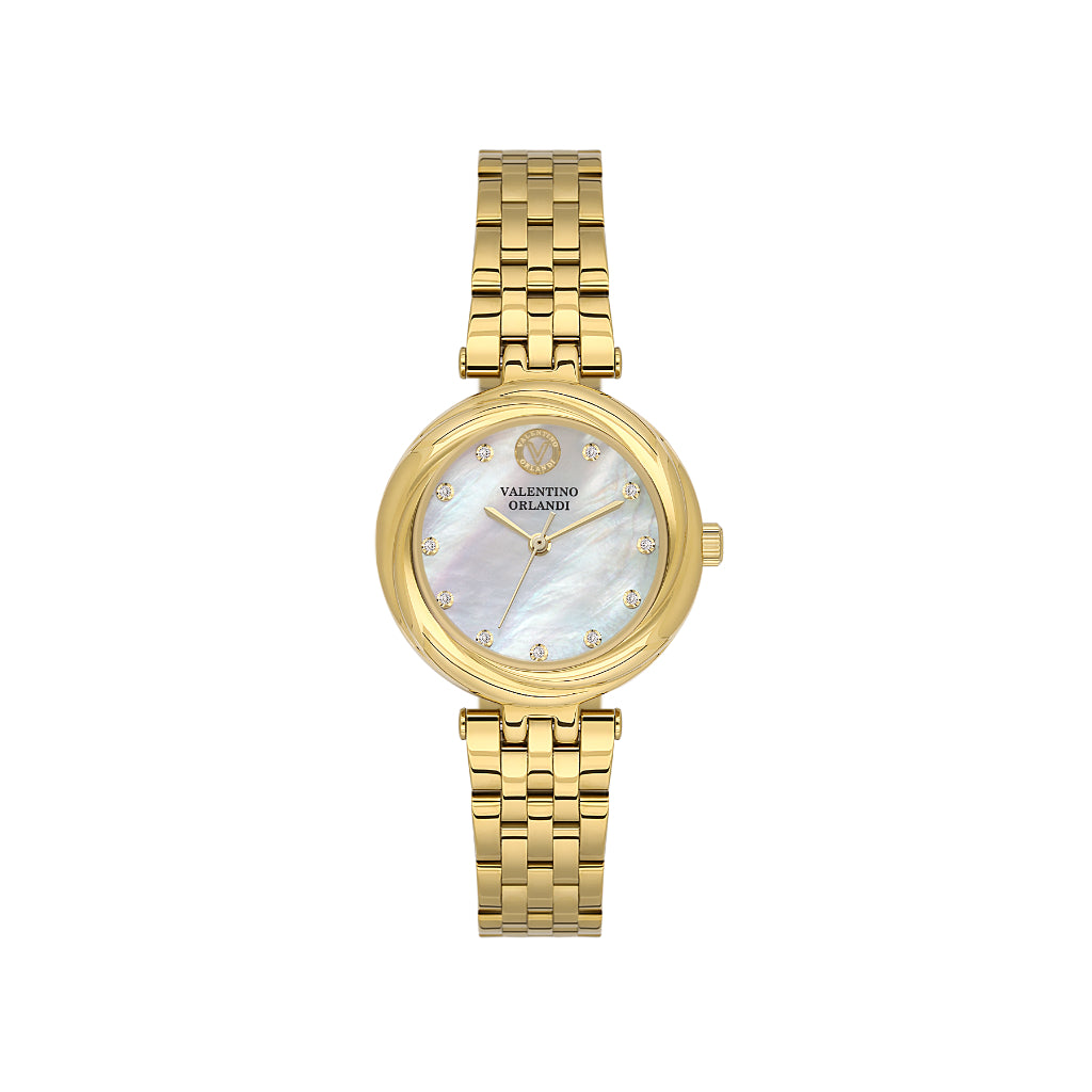 Valentino Orlandi Gold Stainless Steel Watch for Women VO.1.10032-2