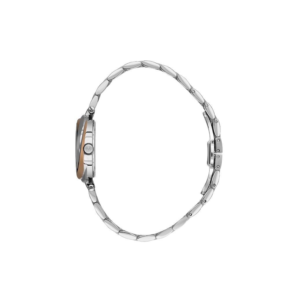 Valentino Orlandi Silver and Rose Gold Stainless Steel Watch for Women VO.1.10032-5