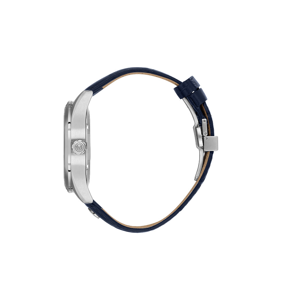Valentino Orlandi Dark Blue Leather Watch for Men VO.1.10033-2