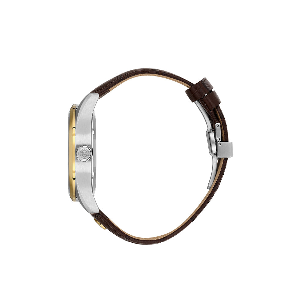 Valentino Orlandi Dark Brown Leather Watch for Men VO.1.10033-5