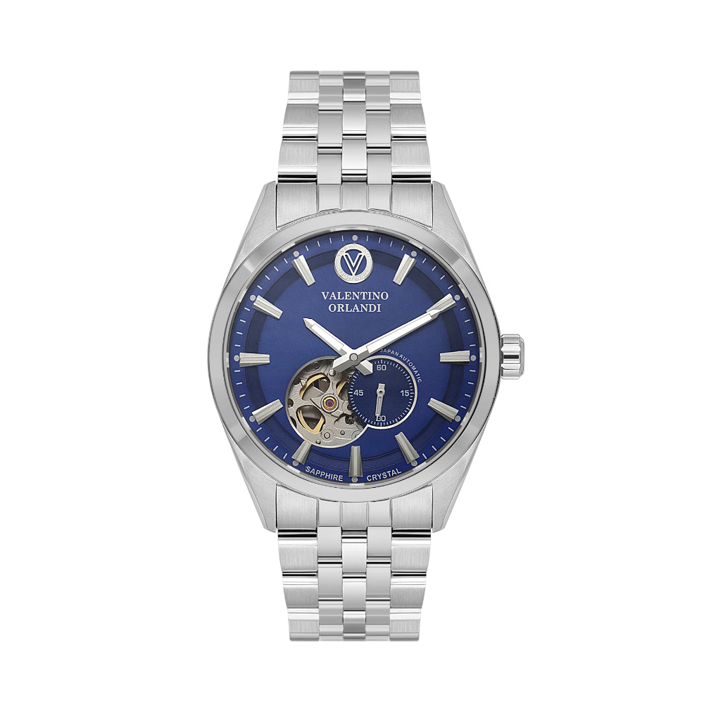 Valentino Orlandi Silver Stainless Steel Watch for Men VO.1.10034-2