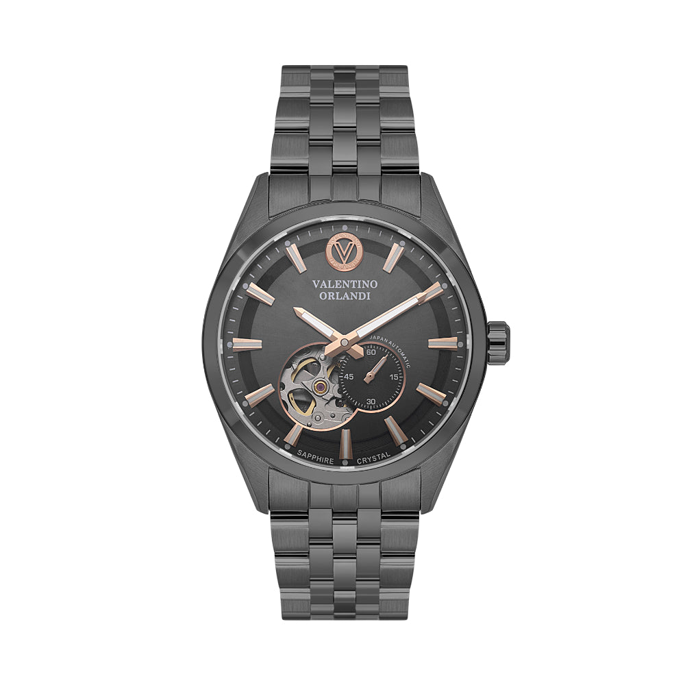 Valentino Orlandi Black Stainless Steel Watch for Men VO.1.10034-5