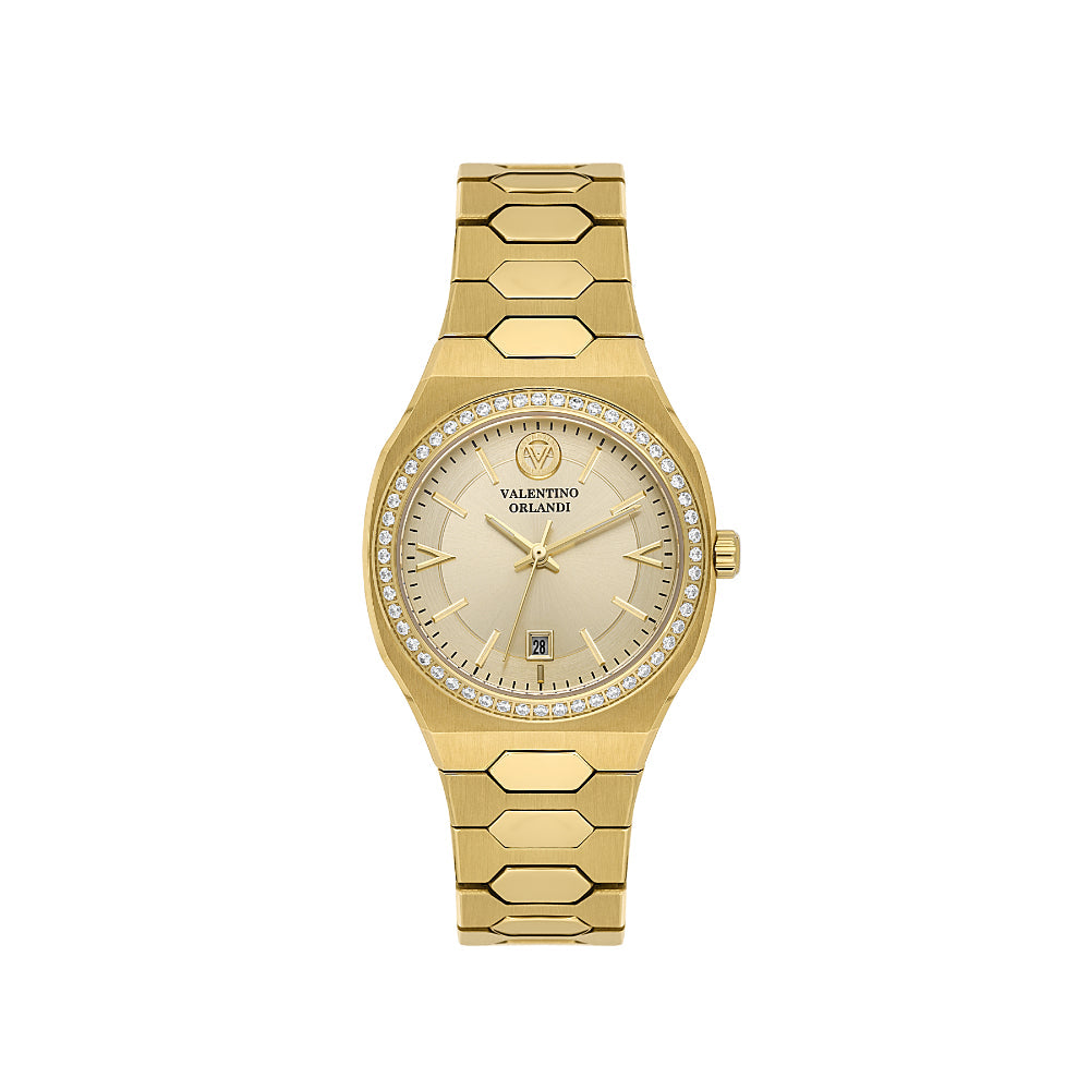 Valentino Orlandi Gold Stainless Steel Watch for Women VO.1.10035-3
