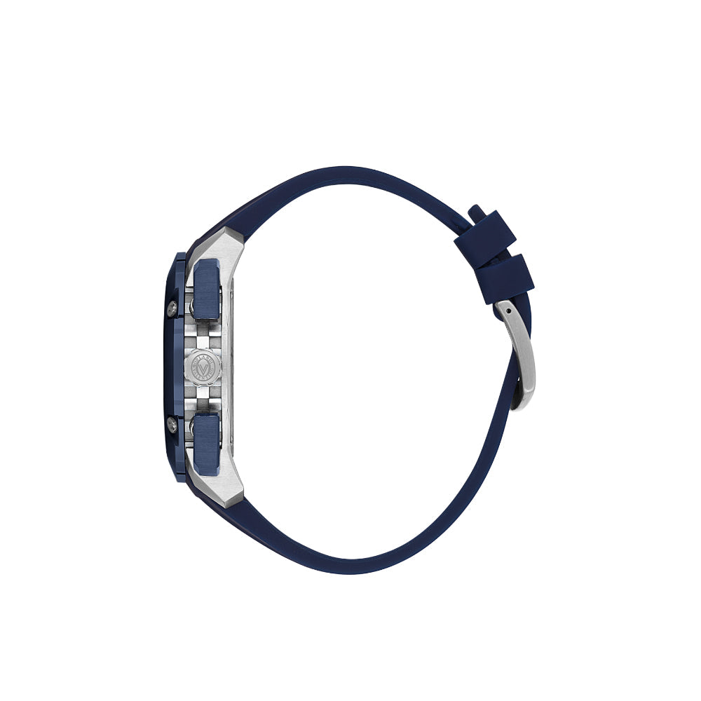 Valentino Orlandi Dark Blue Silicone Band Watch for Men VO.1.10037-1