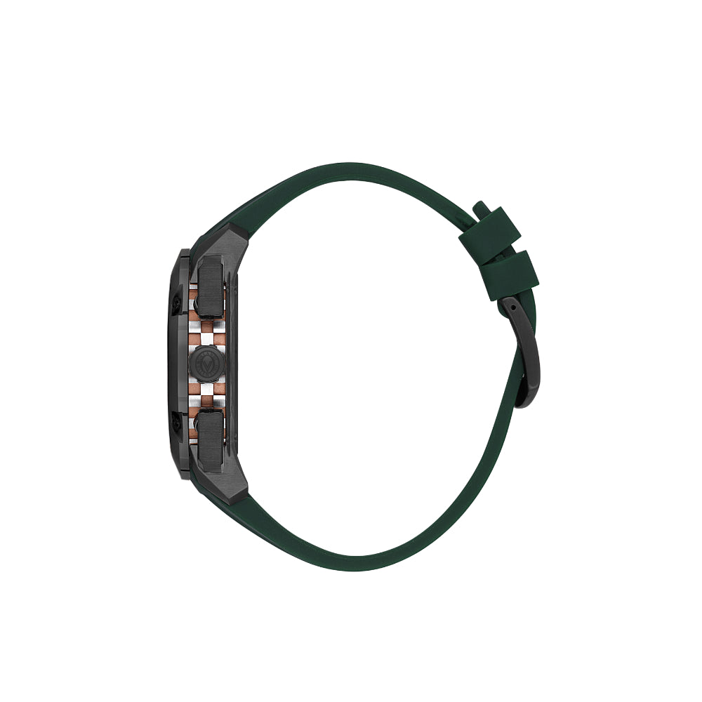 Valentino Orlandi Dark Green Silicone Band Watch for Men VO.1.10037-2