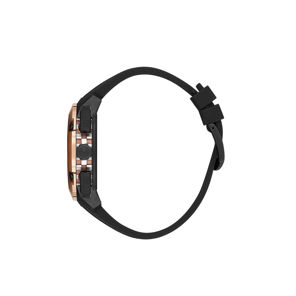 Valentino Orlandi Black Silicone Band Watch for Men VO.1.10037-5