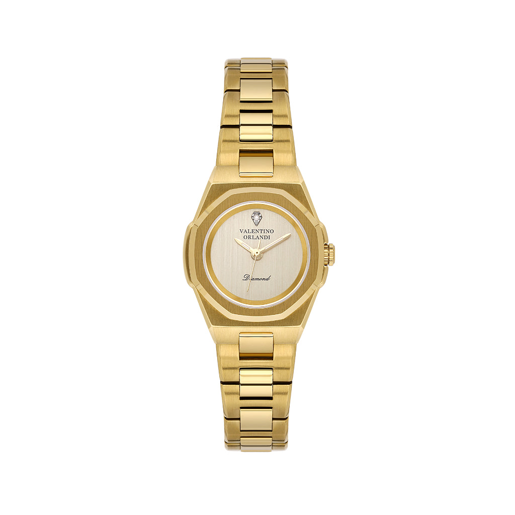 Valentino Orlandi Gold Stainless Steel Watch for Women VO.1.10038-2