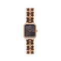 Valentino Orlandi Rose Gold and Brown Steel Leather Watch for Women VO.4.10007-5