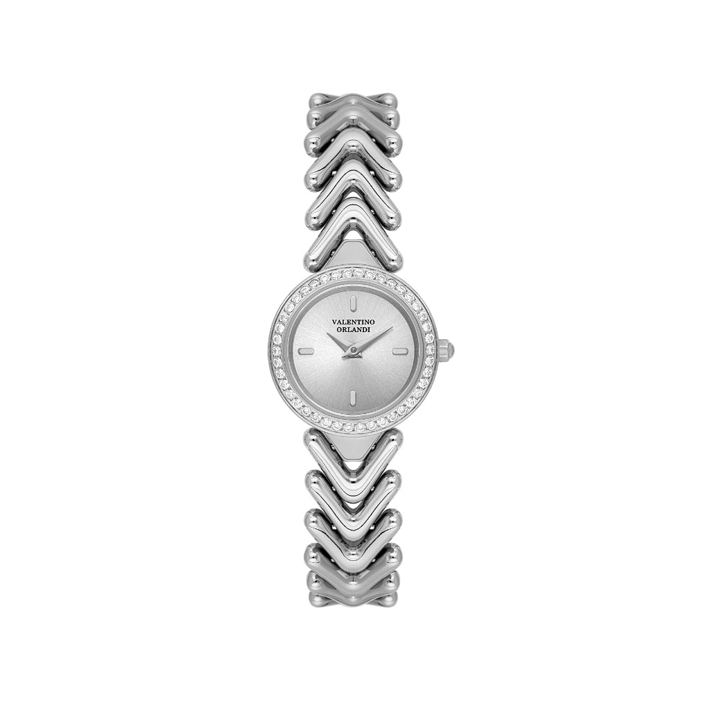 Valentino Orlandi Silver Stainless Steel Watch for Women VO.4.10009-1