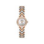 Valentino Orlandi Silver and Rose Gold Stainless Steel Watch for Women VO.4.10009-6