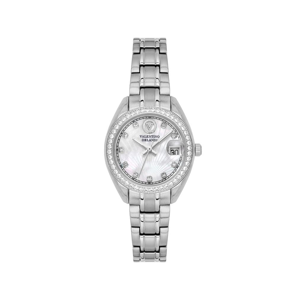 Valentino Orlandi Silver Stainless Steel Watch for Women VO.4.10011-1