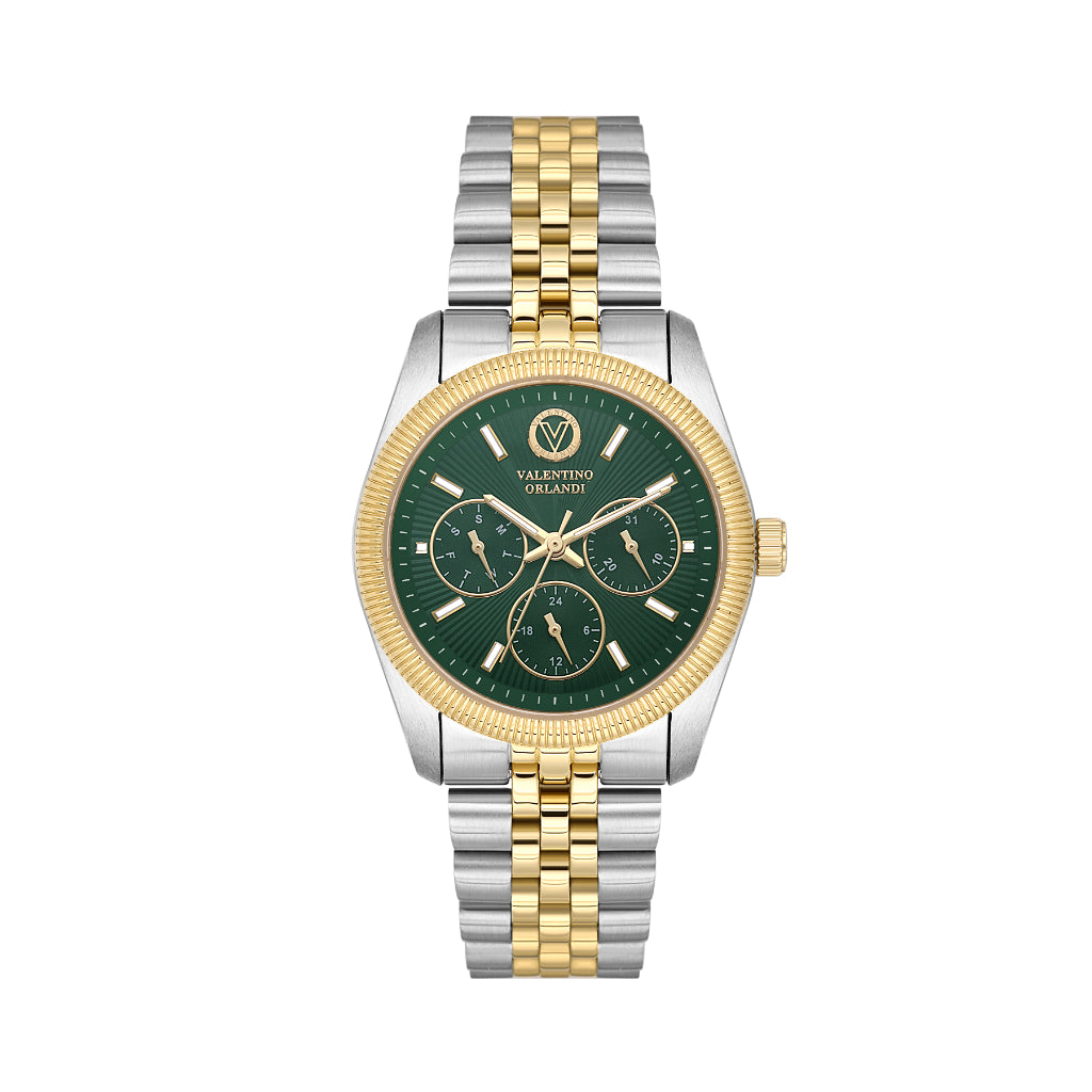 Valentino Orlandi Silver and Gold Stainless Steel Watch for Women VO.4.10012-4