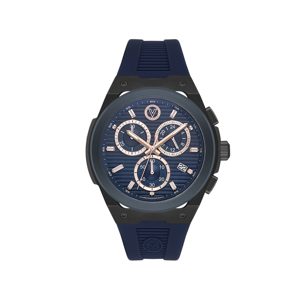 Valentino Orlandi Dark Blue Silicone Watch for Men VO.5.10001-3
