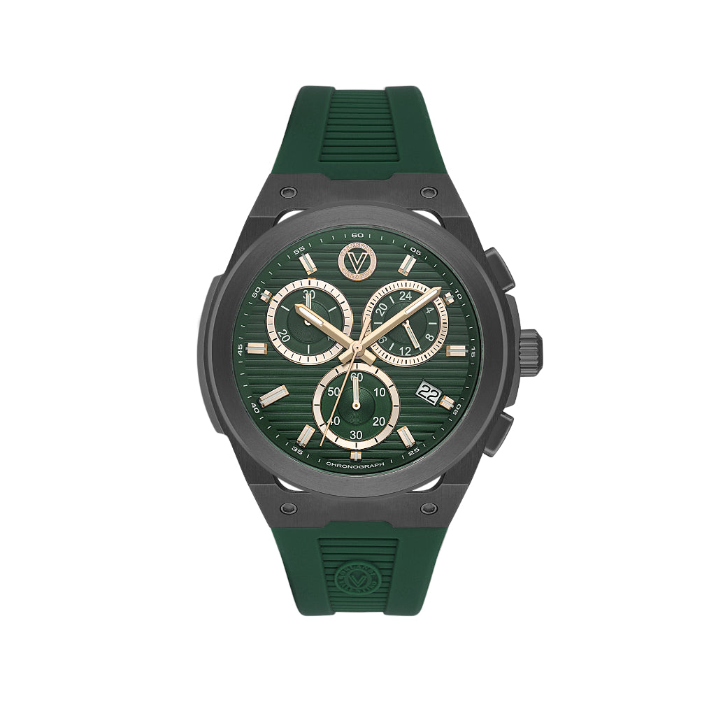 Valentino Orlandi Dark Green Silicone Watch for Men VO.5.10001-5