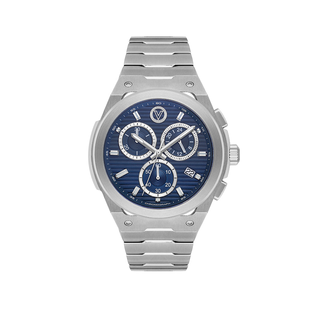 Valentino Orlandi Silver Stainless Steel Watch for Men VO.5.10002-2