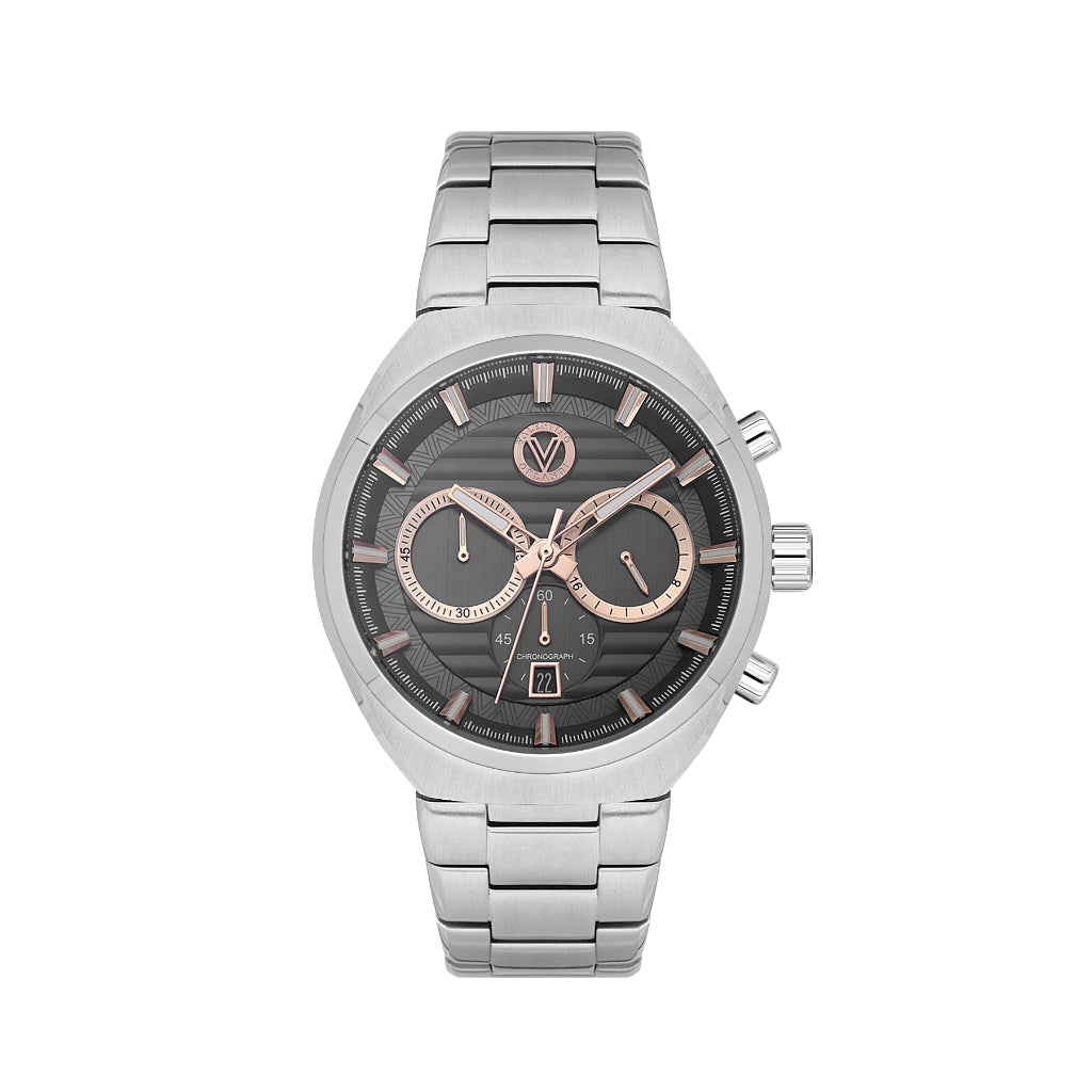 Valentino Orlandi Silver Stainless Steel Watch for Men VO.5.10003-3