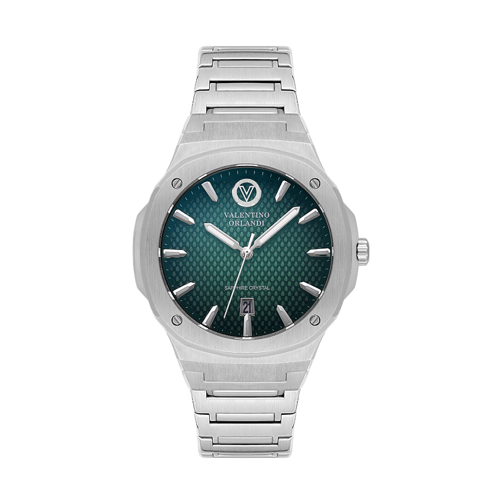 Valentino Orlandi Silver Stainless Steel Watch for Men VO.5.10004-5